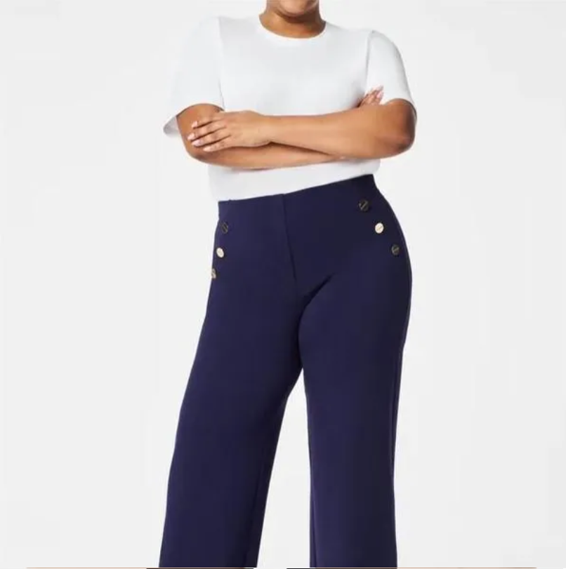 Cosima - Pantalones de pata ancha con botones