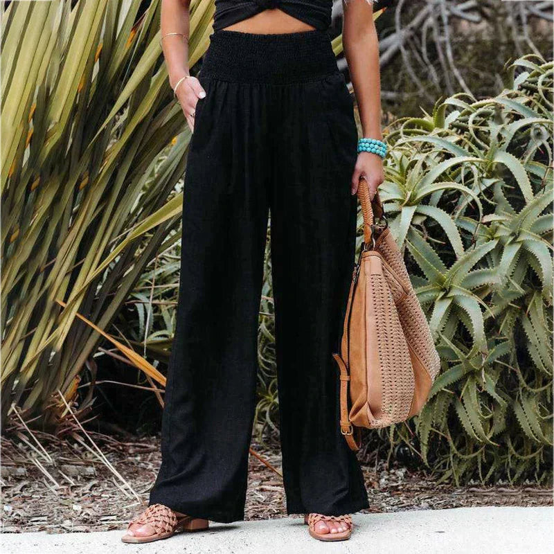 Lucia - Cómodo pantalón de pierna ancha