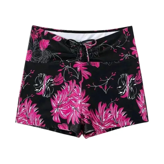 Blumena - Pantalones cortos de vacaciones con estampado de flores