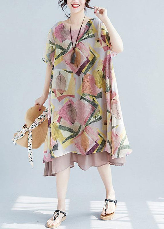 Winnie - Vestido floral con gran escote en O