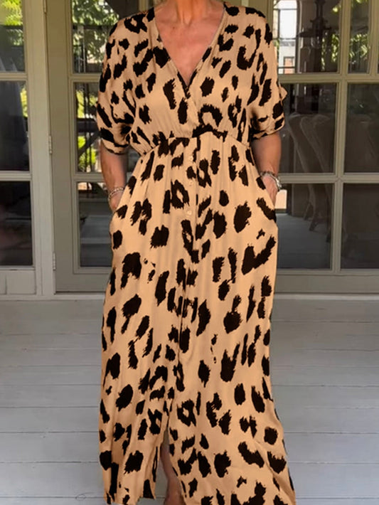 Lucille vestido de leopardo