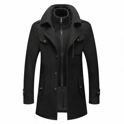GRAYSON | Chaqueta de moda con doble cuello para hombre