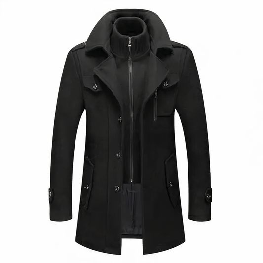 GRAYSON | Chaqueta de moda con doble cuello para hombre