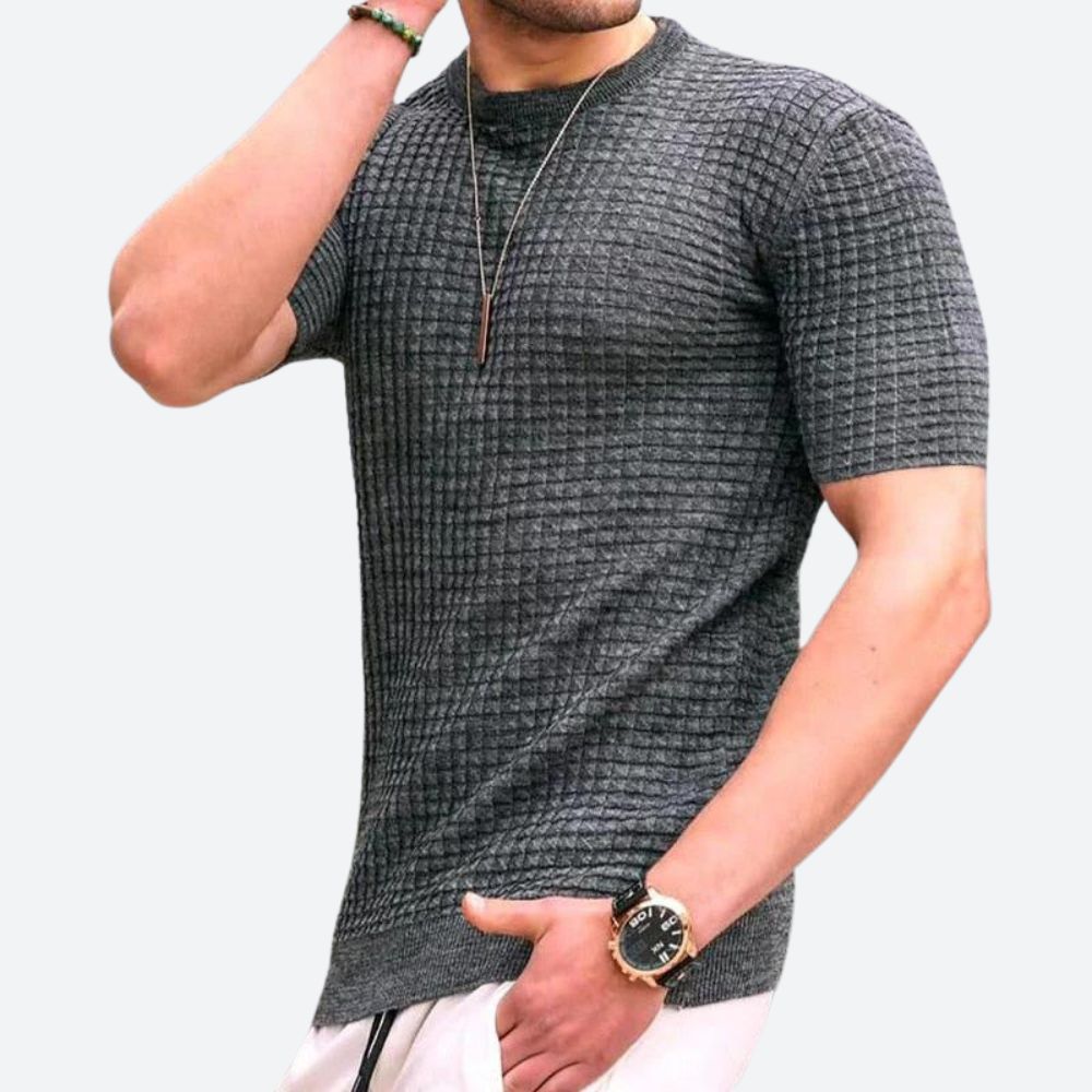 Camiseta informal 3D Waffle - Grego