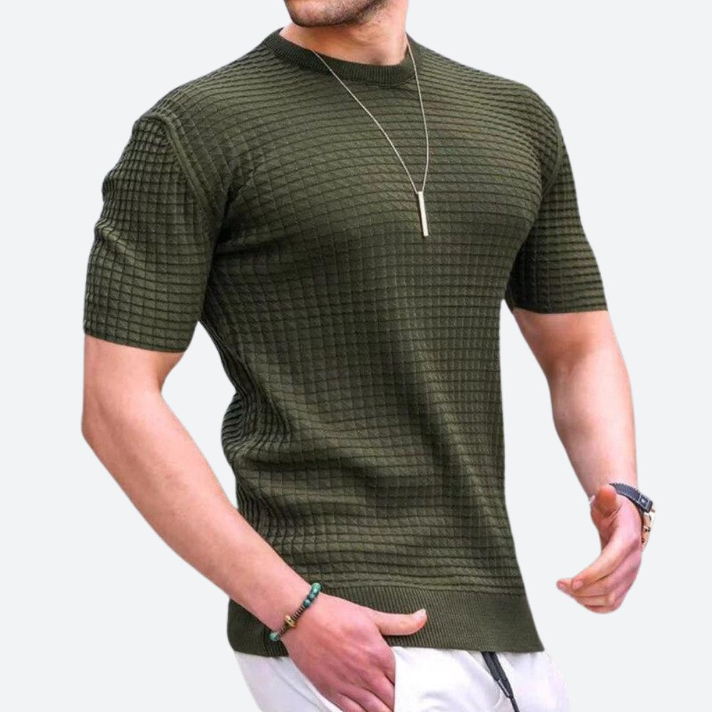 Camiseta informal 3D Waffle - Grego