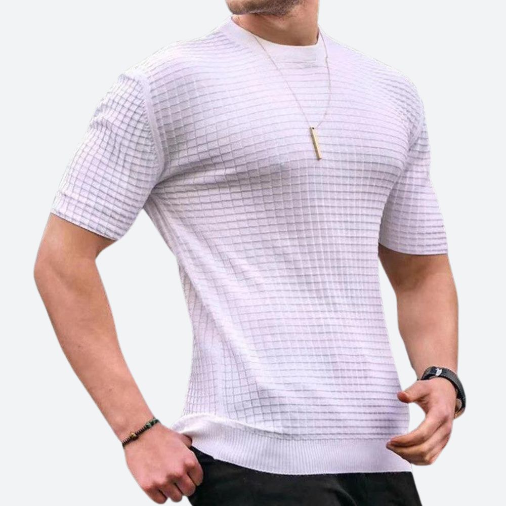Camiseta informal 3D Waffle - Grego