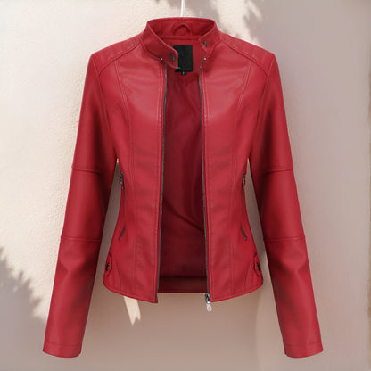 Elegante chaqueta de cuero para mujer | Grissel