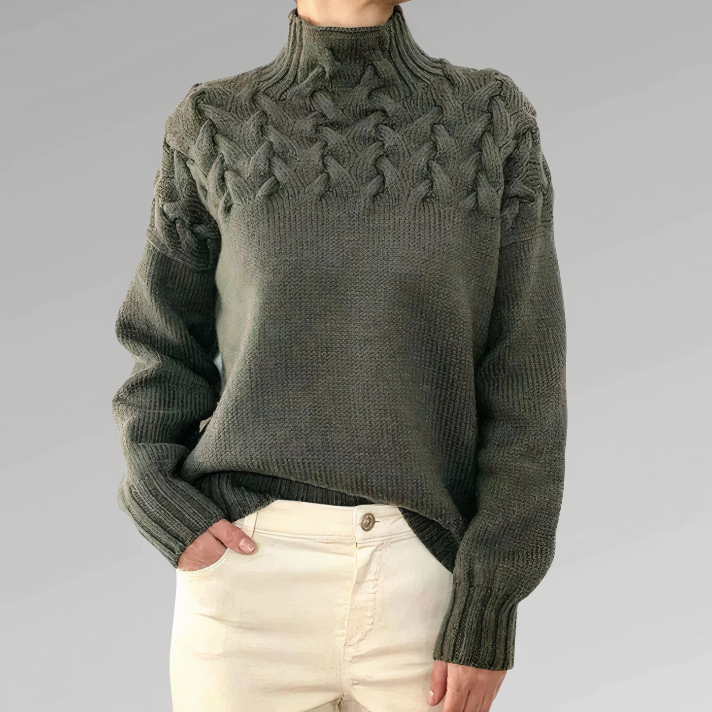 Jersey de punto con diseño de cables | Chloe