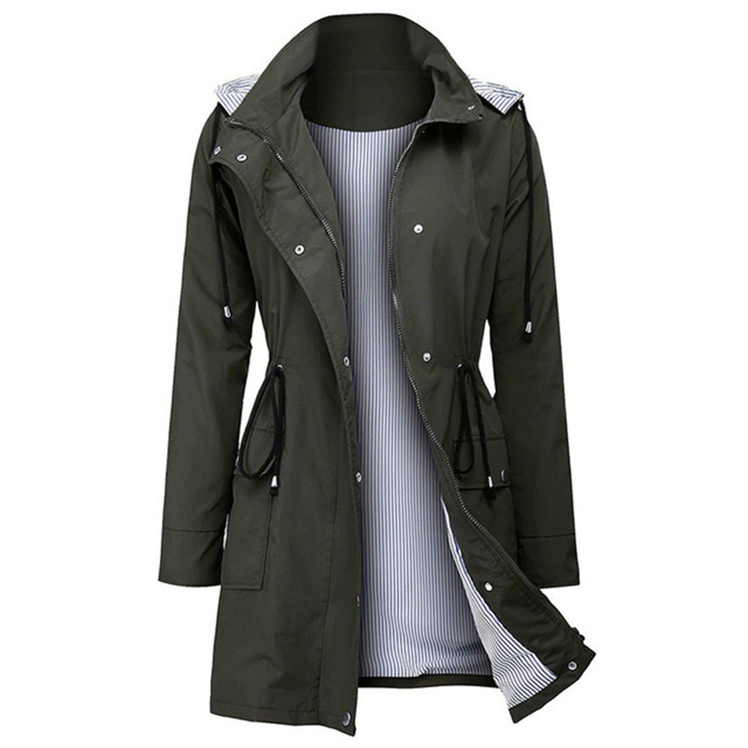 Elegante chaqueta impermeable para mujer