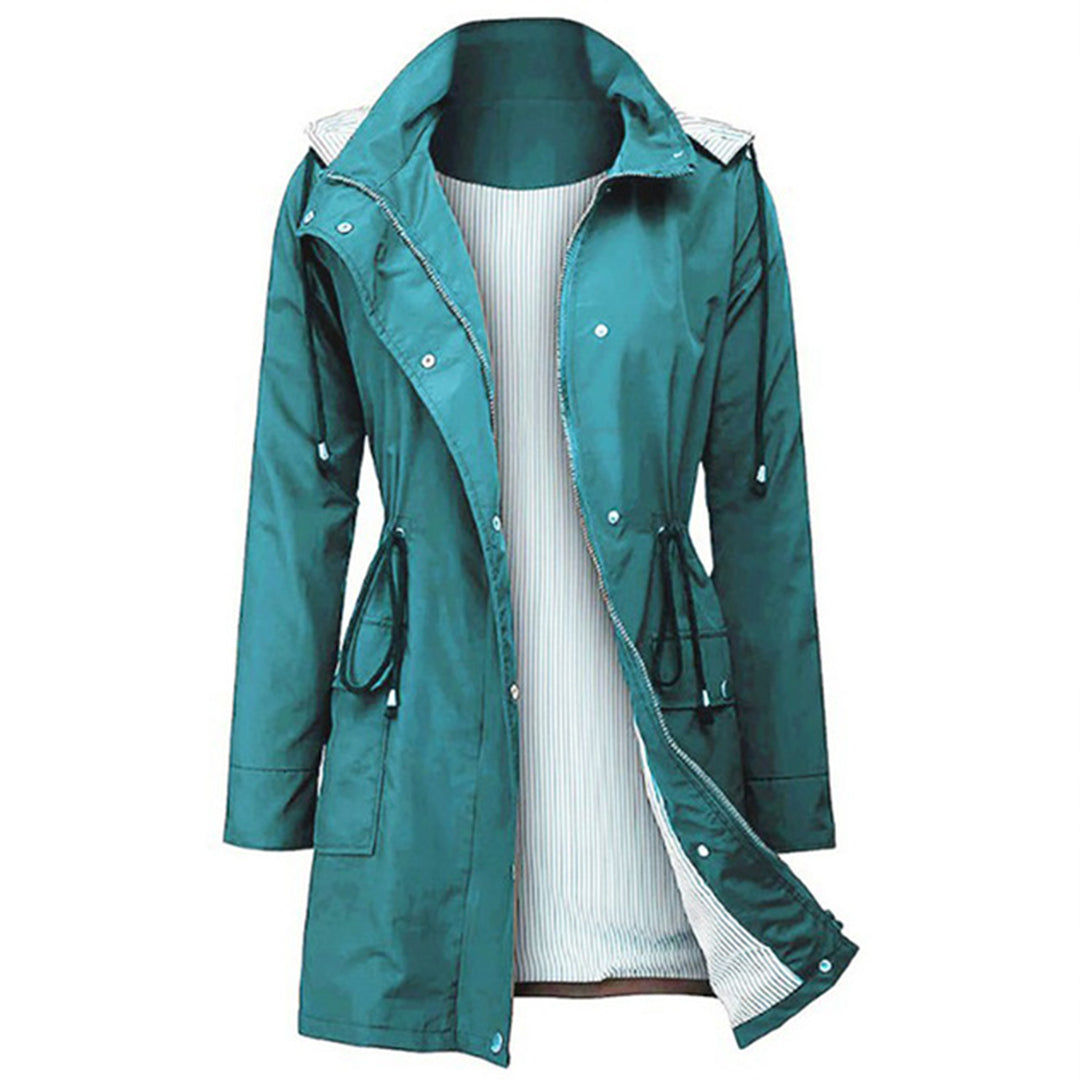 Elegante chaqueta impermeable para mujer