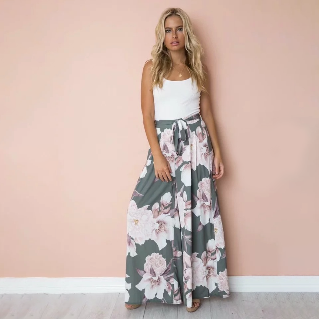 Pantalones anchos de moda