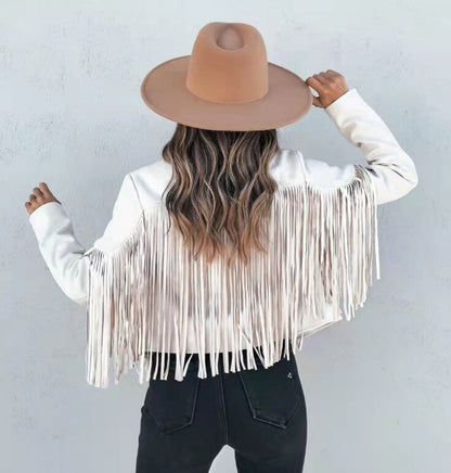 Chaqueta con flecos