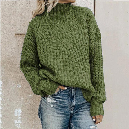 Jersey con cómodo cuello vuelto