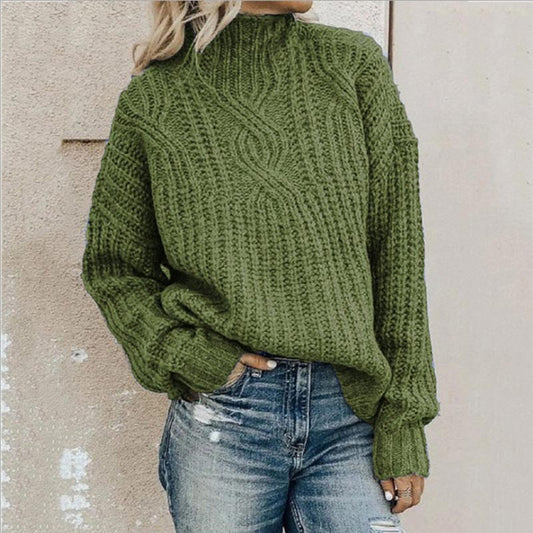 Jersey con cómodo cuello vuelto