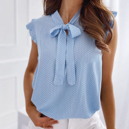 Emmeline - Blusa de lunares para mujer - Moderna y con estilo