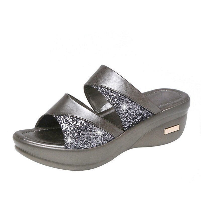 Sophie | Zapatillas de casa abiertas - Zapatillas de casa cómodas para mujer