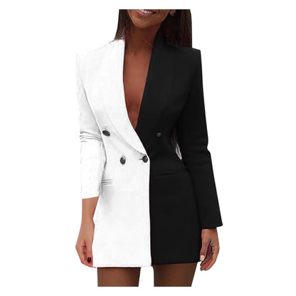 Livia - Vestido blazer bicolor