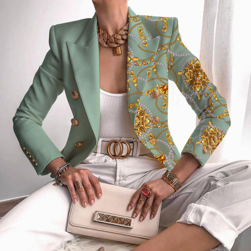 Isabelle - Chaqueta blazer estampada