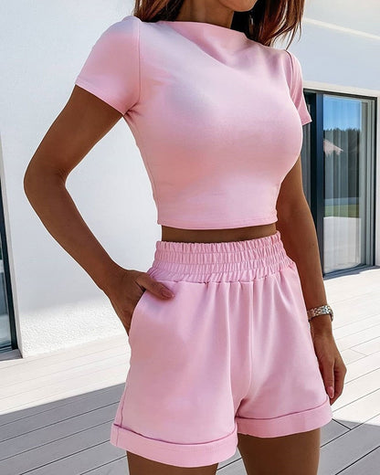 Bonnie - Conjunto Casual Shorts Para Mujer - Elegante y Versátil