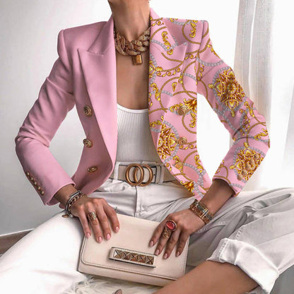 Isabelle - Chaqueta blazer estampada