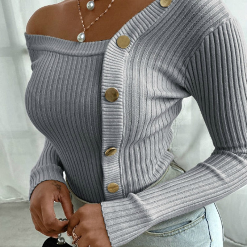 Vardi Dante™ Gina Jersey de punto | Un jersey elegante, cálido y sexy.