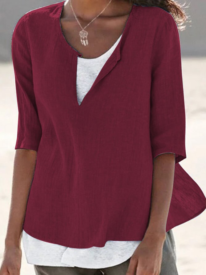 VeeTee™: Camisa con cuello en V para mujer