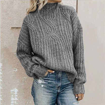 Jersey con cómodo cuello vuelto