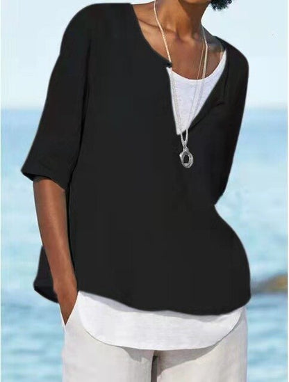 VeeTee™: Camisa con cuello en V para mujer