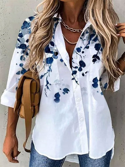 Bonita blusa con estampado de mariposas