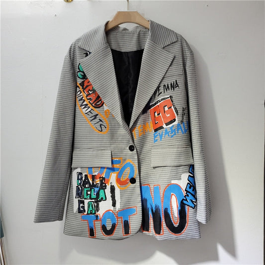 Marlene - Blazer oversize con estampado