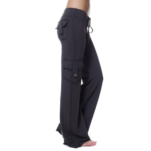 Mischa - Pantalones cargo ajustados para mujer