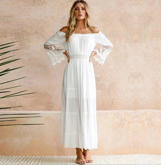 Vestidos de encaje bordado