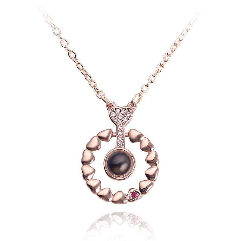 Collar I Love U | Colgante Proyección