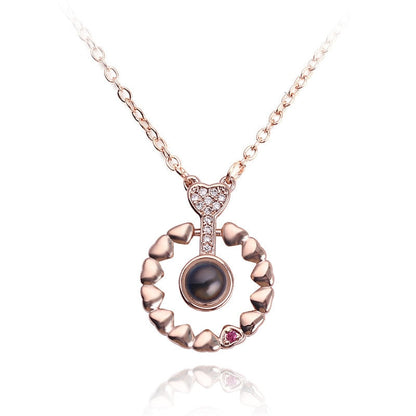 Collar I Love U | Colgante Proyección