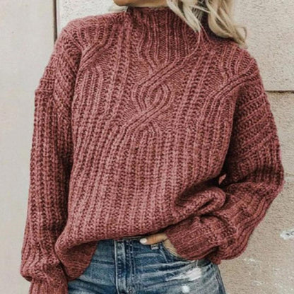 Jersey con cómodo cuello vuelto