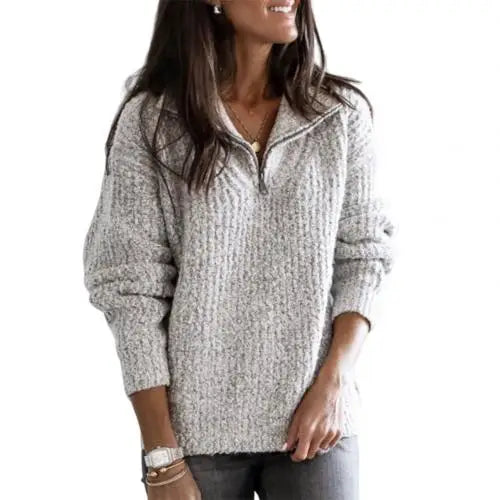 Jersey Kersti con media cremallera