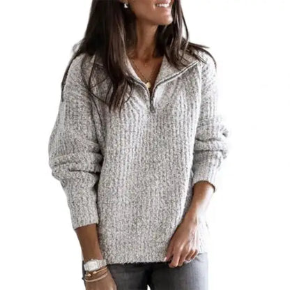 Jersey Kersti con media cremallera