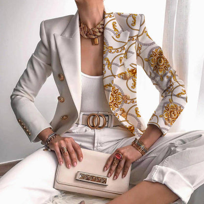 Isabelle - Chaqueta blazer estampada