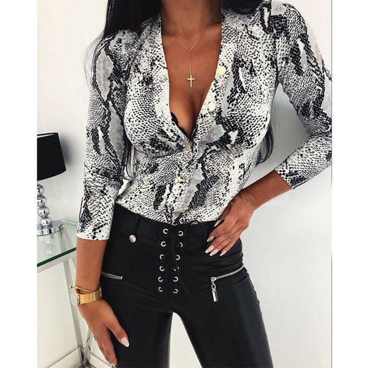 Tatiana Sweater | Jersey sexy y elegante con estampado animal