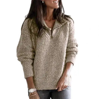 Jersey Kersti con media cremallera