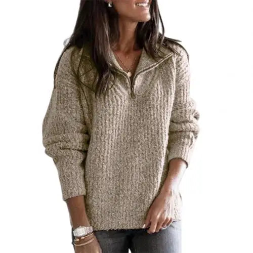 Jersey Kersti con media cremallera