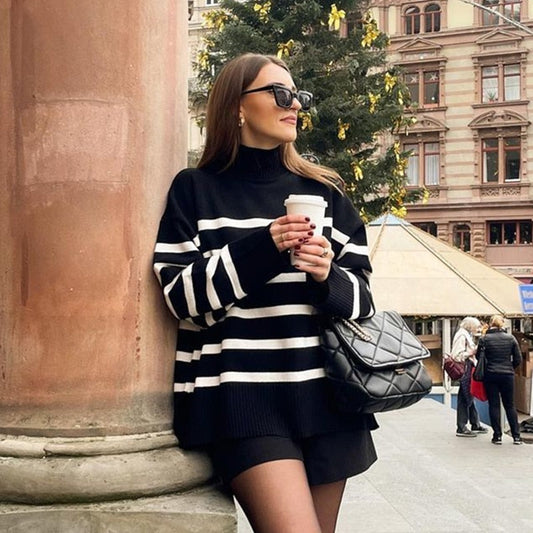 Orenda Sweater | Jersey suelto para mujer con diseño de rayas