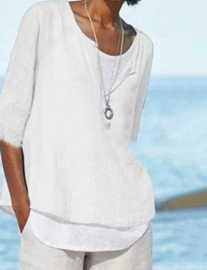 VeeTee™: Camisa con cuello en V para mujer