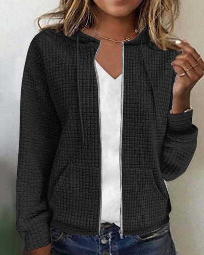 Monique | Chaqueta informal con bolsillos y cordones