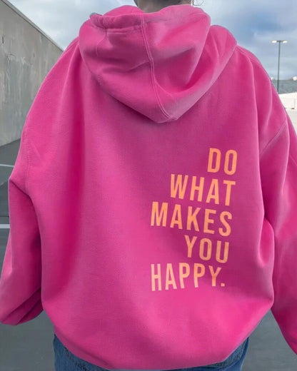 Saar Sweater | Sudadera con capucha oversize y texto