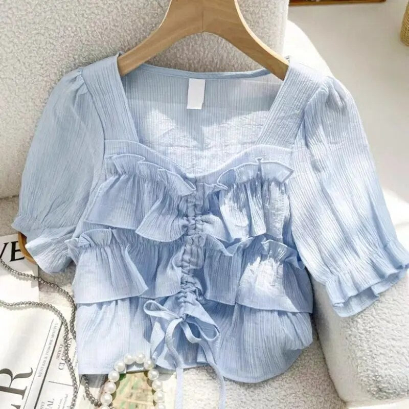 Ursul | Elegante blusa a capas para mujer