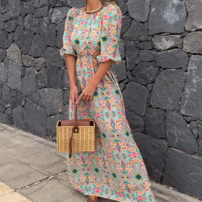 Eleanor - Elegante vestido con estampado