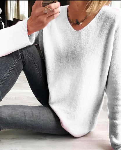 Mila | Jersey de mujer de manga larga, sencillo, elegante y cómodo