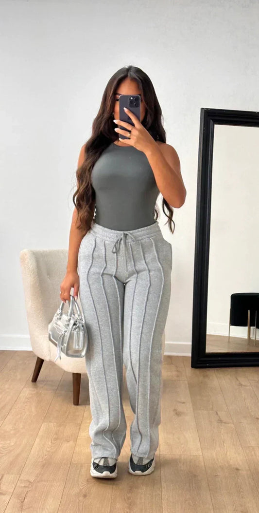 Margarieta - Pantalones casuales con perneras anchas para mujer