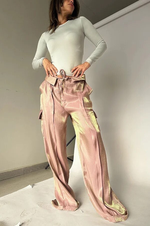 Arvida - Elegantes pantalones con purpurina para mujer